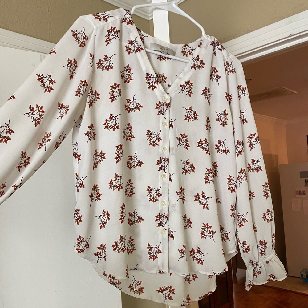 Floral blouse from LOFT